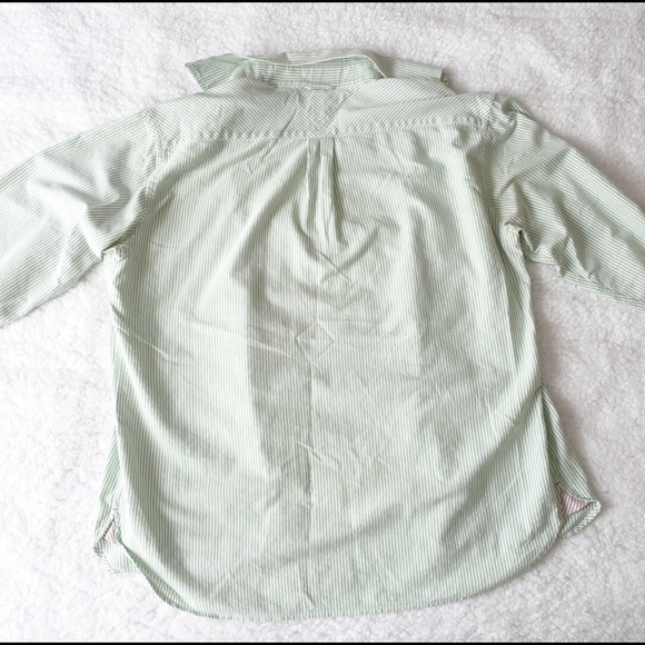 Tommy Hilfiger Green Stripe Button Down - Picture 4 of 4